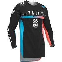 Crosströja Sportmode Synth Svart/Turkos THOR