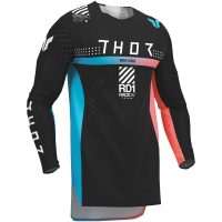 Crosströja Sportmode Synth Svart/Turkos THOR