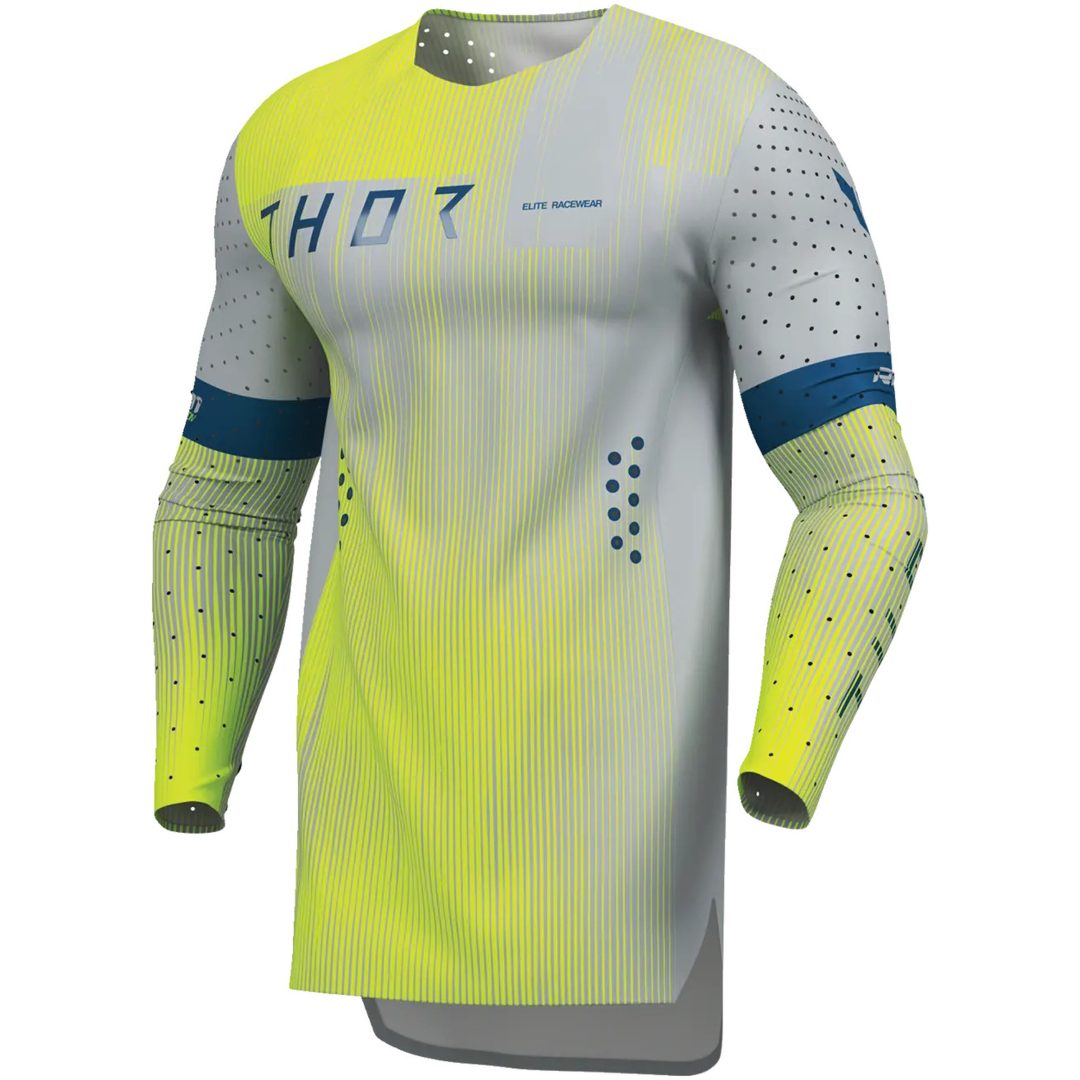 Crosströja Sportmode Vanish Grå Gul THOR s – bild 2