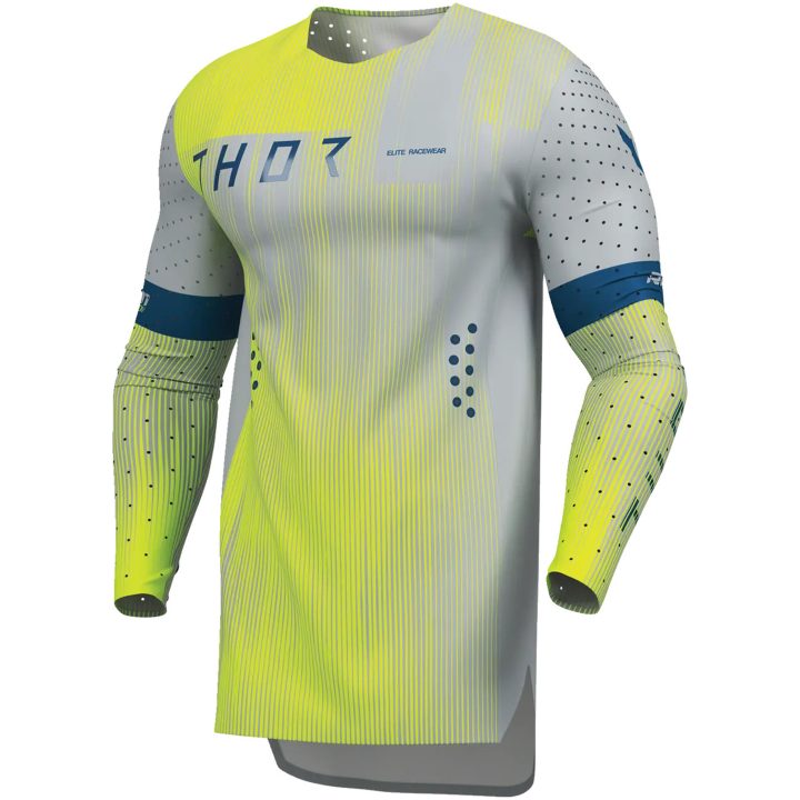 Crosströja Sportmode Vanish Grå Gul THOR s – bild 2