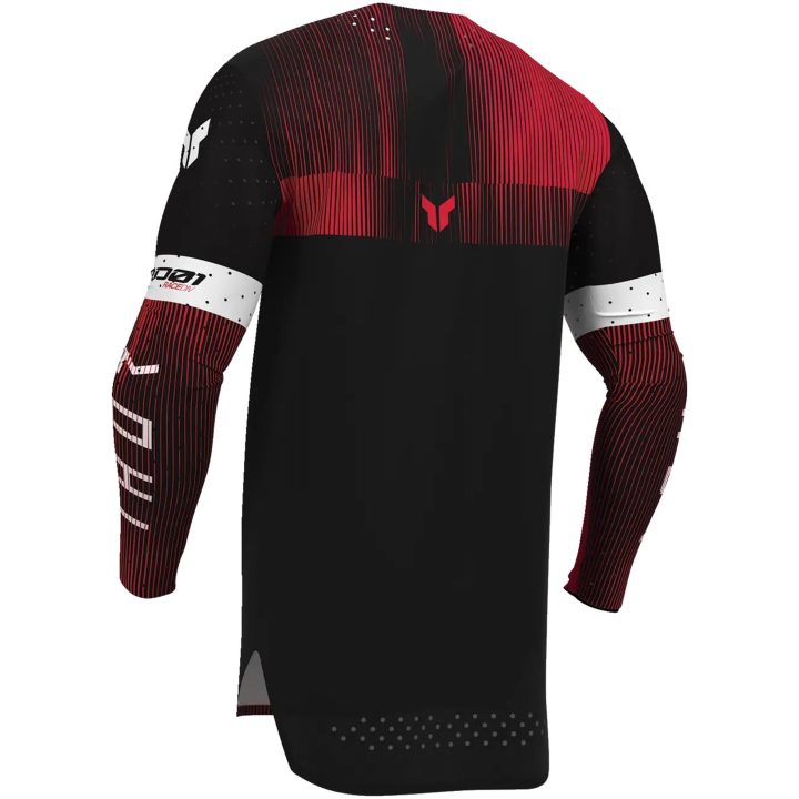 Crosströja Sportmode Vanish Svart Röd THOR s – bild 3