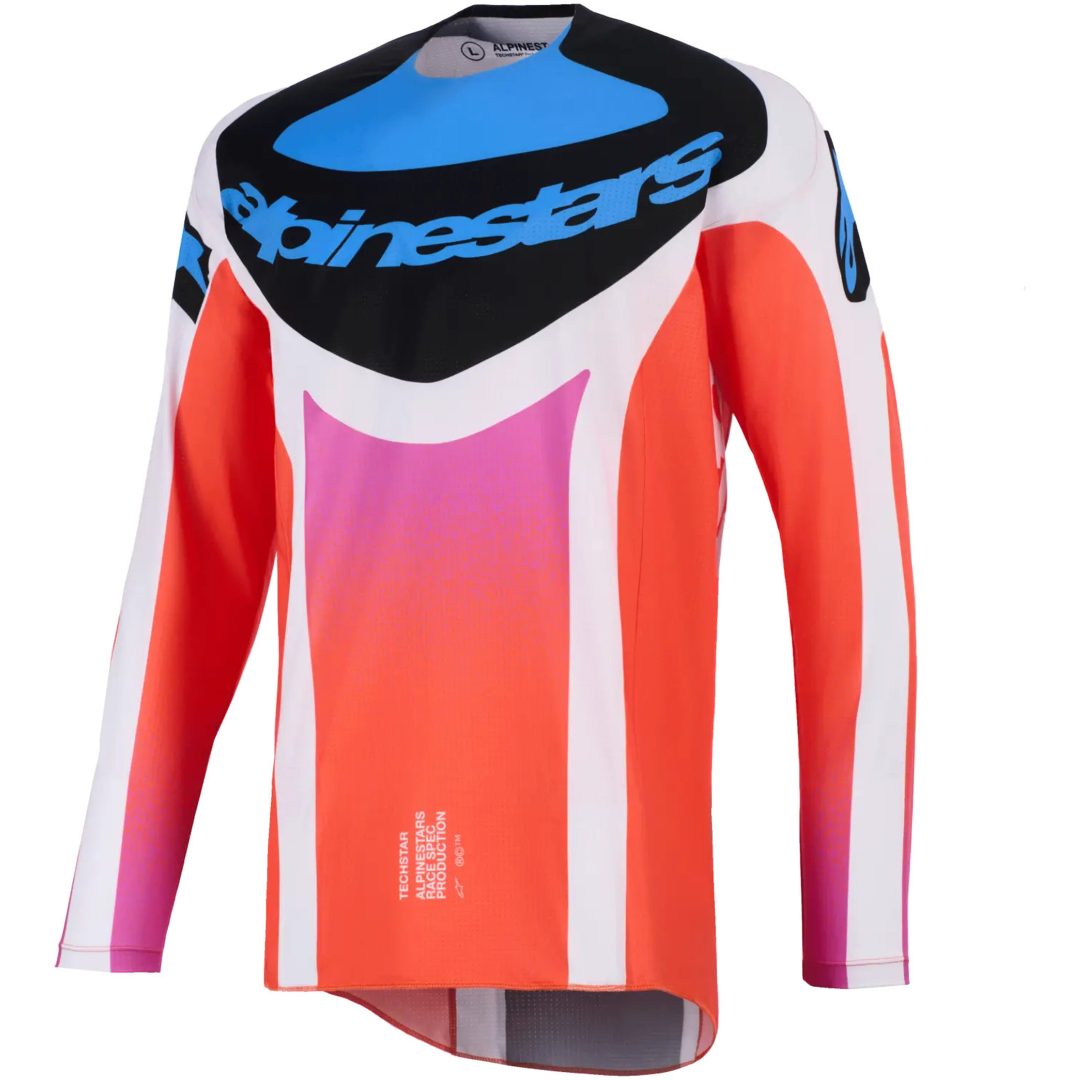 Crosströja Techstar Knif Svart Blå Orange ALPINESTARS(MX) s