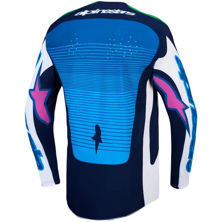 Crosströja Techstar Maven Blå Grön Vit Alpinestars s – bild 2