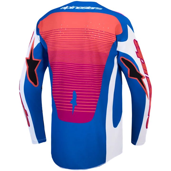 Crosströja Techstar Maven Blå Rosa Vit Alpinestars s – bild 2
