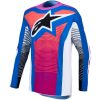 Crosströja Techstar Maven Blå Rosa Vit Alpinestars s – miniatyr 1