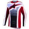 Crosströja Techstar Maven Svart Röd Vit Alpinestars s – miniatyr 1