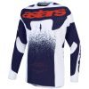 Crosströja Techstar Swan Mörkgrå Ljuslila Röd Alpinestars s – miniatyr 1