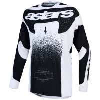 Crosströja Techstar Swan Svart Vit Alpinestars