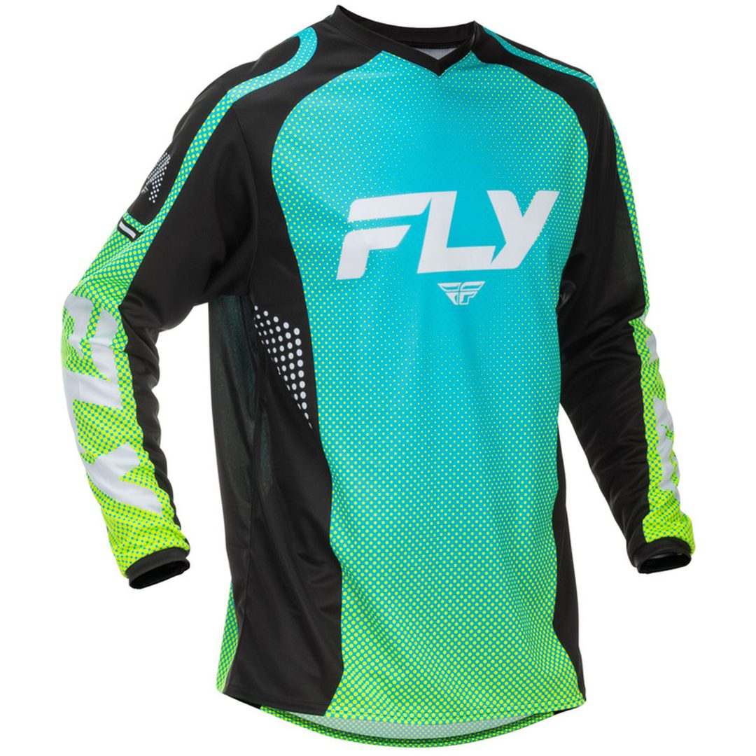 Crosströjor F-16 Aqua/Svart/Vit FLY RACING XXL