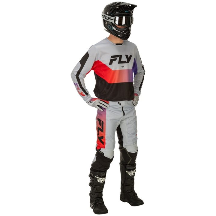 Crosströjor Kinetic Grå/Röd/Lila/Svart FLY RACING XXL – bild 4