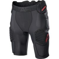 Crossunderställsshorts Textil Bio Pro Svart/Röd ALPINESTARS