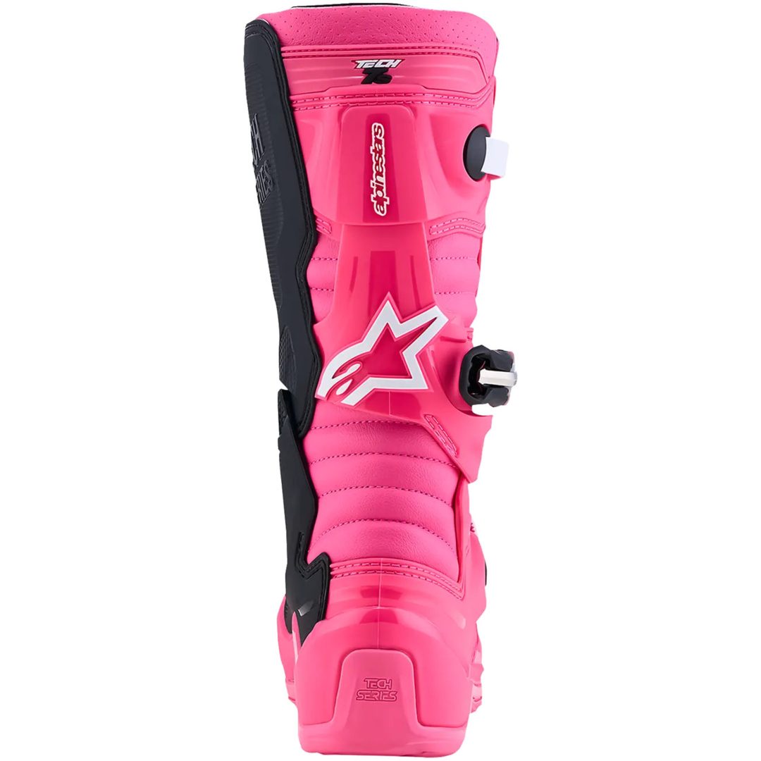 Crostövlar Barn Tech 7S Svart Neonrosa Vit Alpinestars – bild 3
