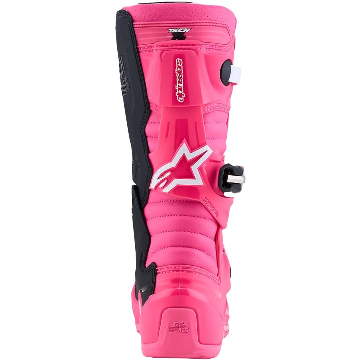 Crostövlar Barn Tech 7S Svart Neonrosa Vit Alpinestars – bild 3