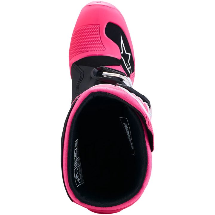 Crostövlar Barn Tech 7S Svart Neonrosa Vit Alpinestars – bild 5