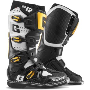 Crostövlar SG-12 LUXE Svart Vit Guld Gaerne