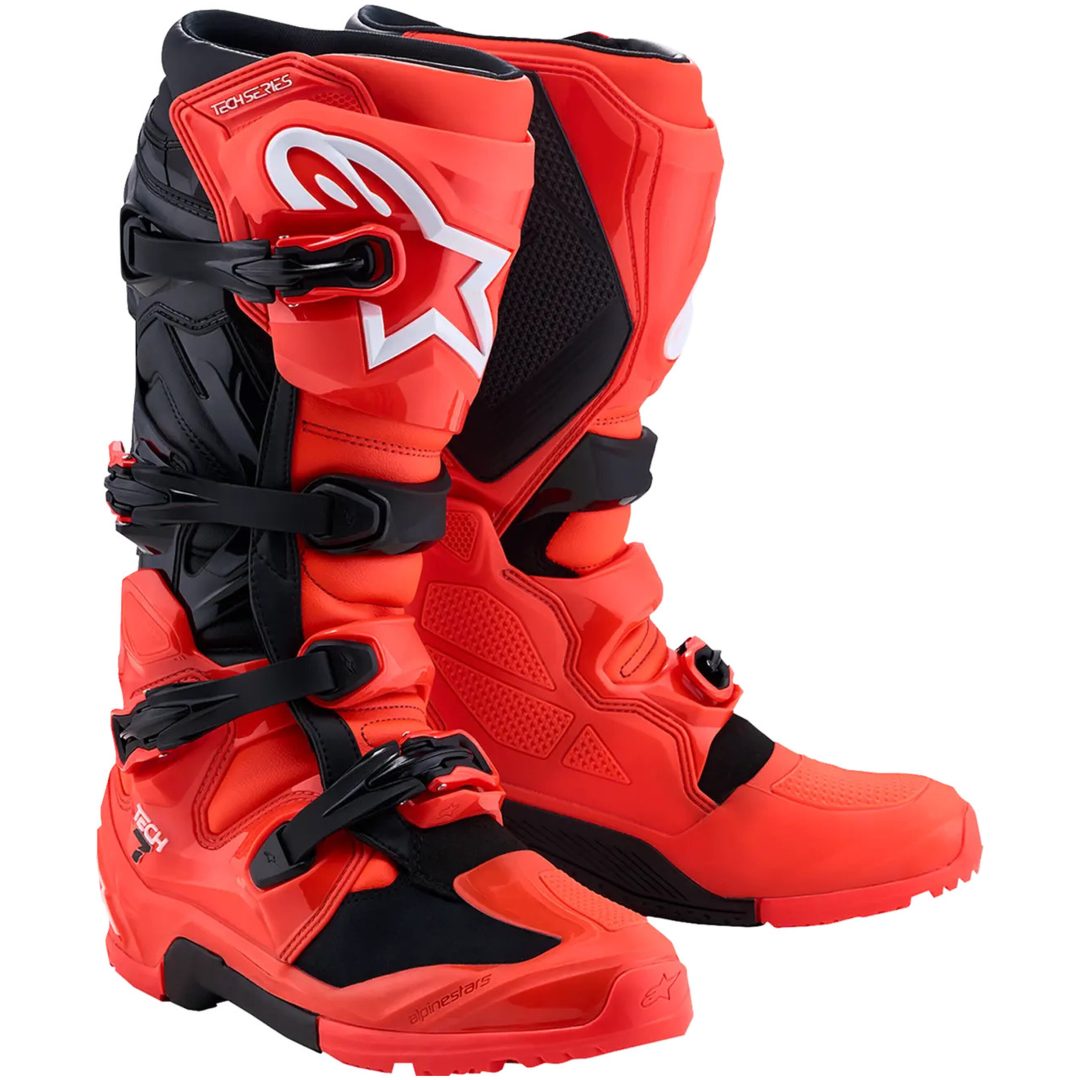 Crostövlar Tech 7 Enduro Svart Röd Alpinestars 51