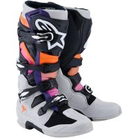 Crostövlar Tech 7 Svart Fluorescerande Orange Ljusgrå Magenta ALPINESTARS(MX)