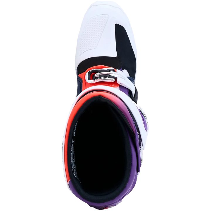 Crostövlar Tech 7 Vit Blå Neonröd Lila Alpinestars – bild 5