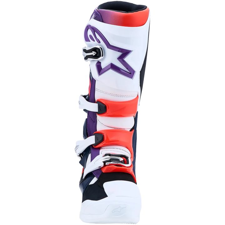 Crostövlar Tech 7 Vit Blå Neonröd Lila Alpinestars – bild 7