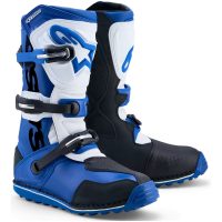Crostövlar Tech-T Svart Blå Vit Alpinestars