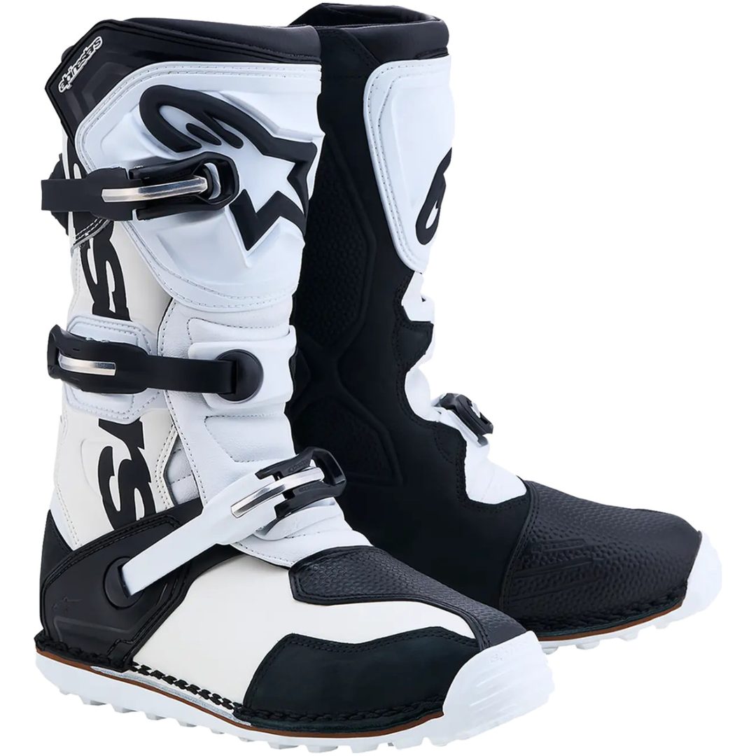 Crostövlar Tech-T Svart Vit Alpinestars 38