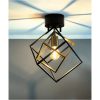Cubes Plafond, Svart/matt Mässing ANETA HOME Sockel E27 – miniatyr 2