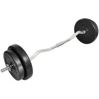 Curlstång med vikter 30kg vidaXL