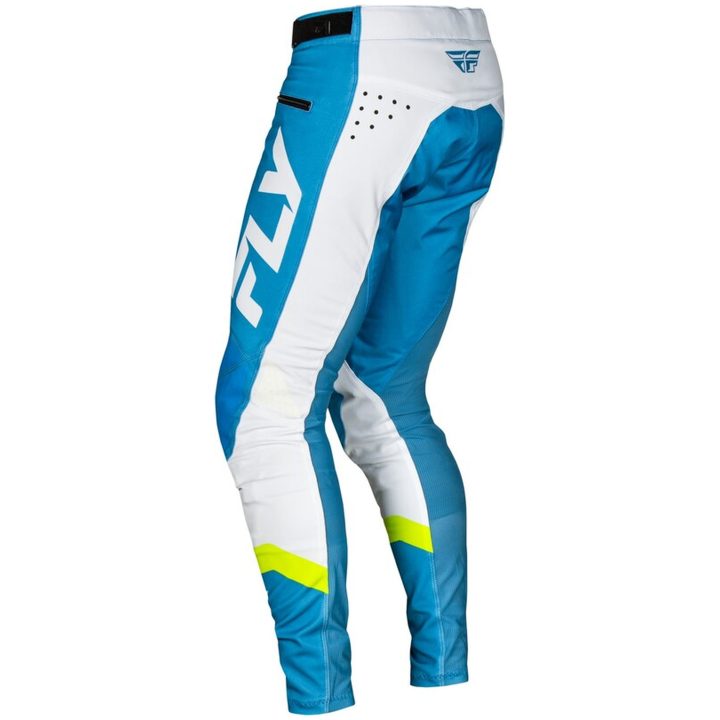 Cykelbyxor Rayce Blå/Vit/Limegrön FLY RACING 28 – bild 2
