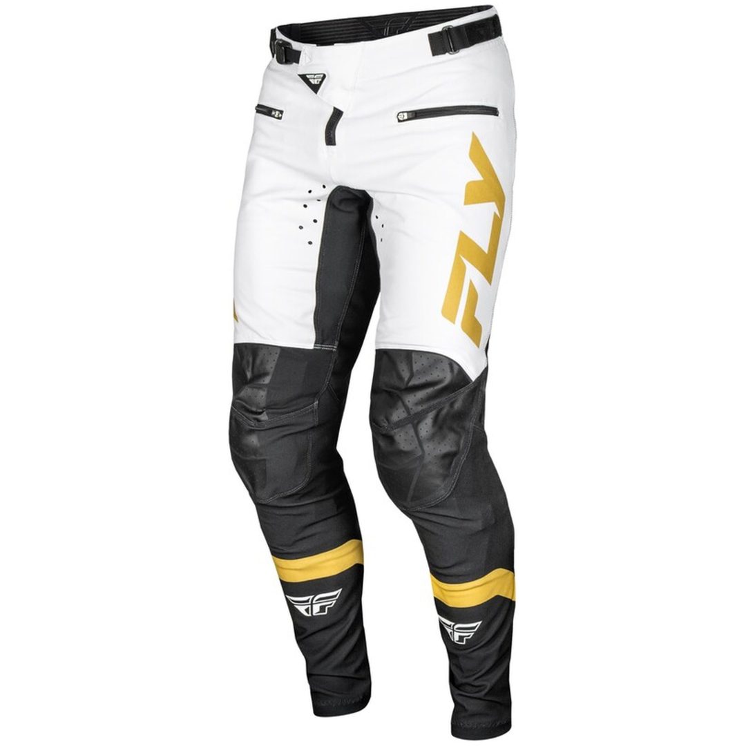 Cykelbyxor Rayce Vit/Svart/Guld FLY RACING 26 – bild 4