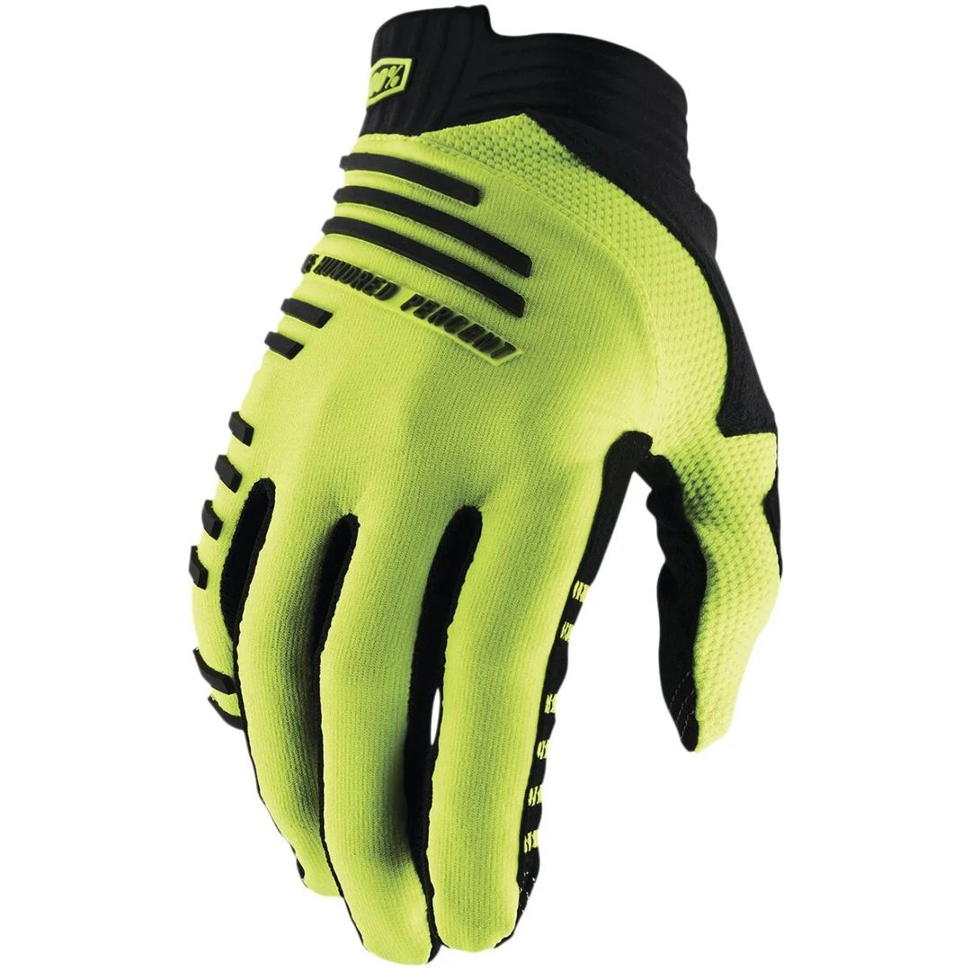 Cykelhandskar R-core Svart/fluorescerande Gul 100% MTB Small