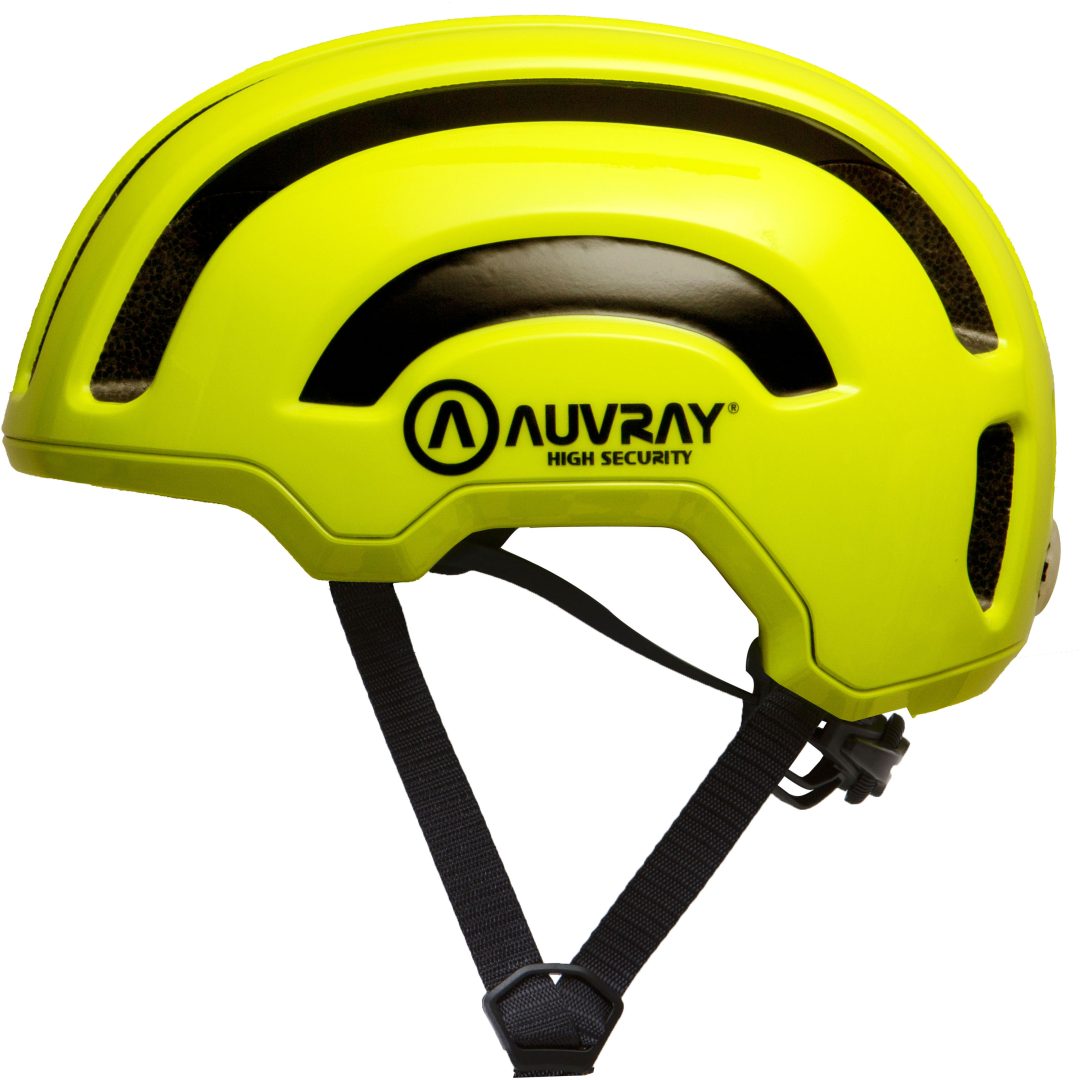Cykelhjälm Fluo Gul AUVRAY 53-56