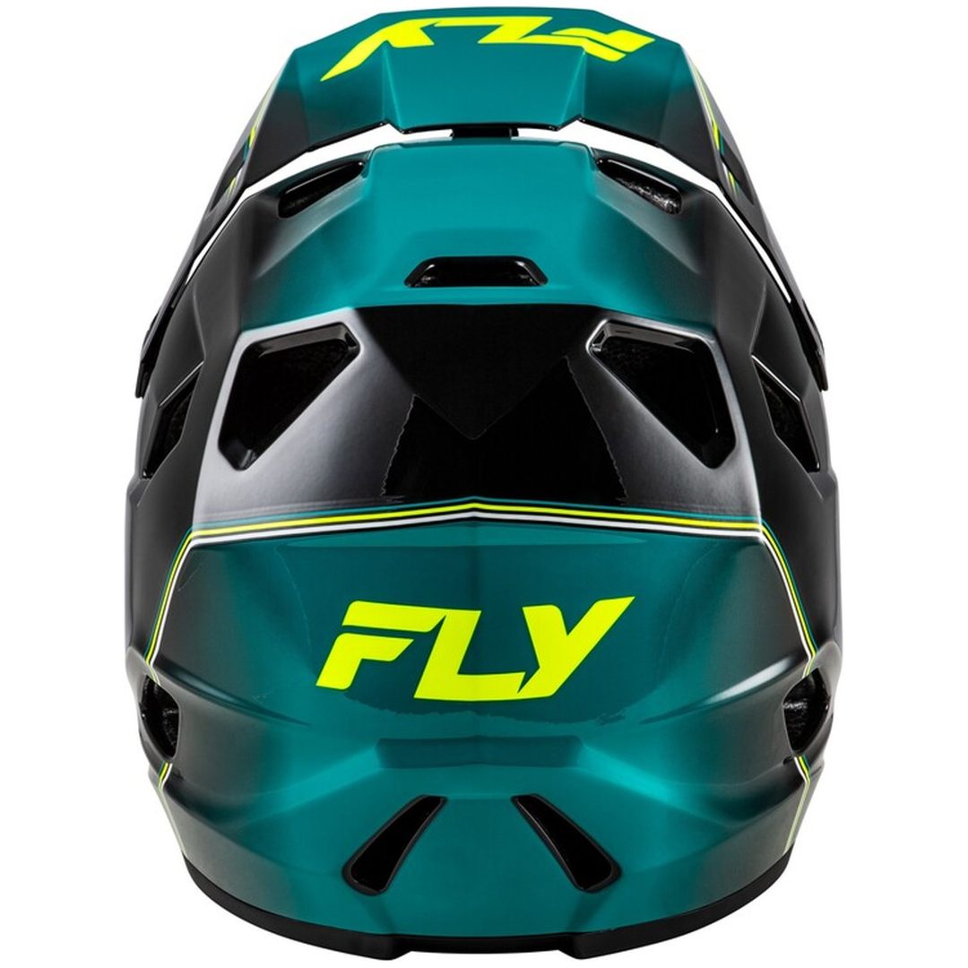 Cykelhjälm Off-Road Rayce Repeat Svart/Turkos/Gul FLY RACING ym – bild 2