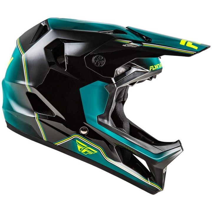 Cykelhjälm Off-Road Rayce Repeat Svart/Turkos/Gul FLY RACING ym – bild 4
