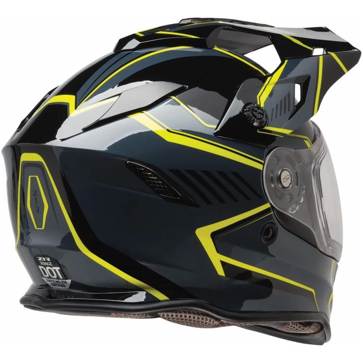 Cykelhjälm Range Voyager Svart/fluorescerande Gul/grå Z1R Small – bild 3