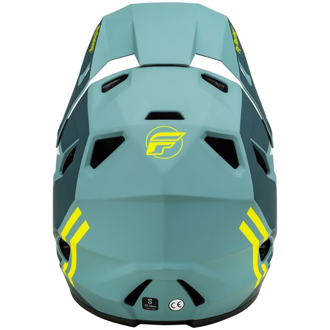 Cykelhjälm Rayce Matt Blå/hi-vis Gul FLY RACING L – bild 2