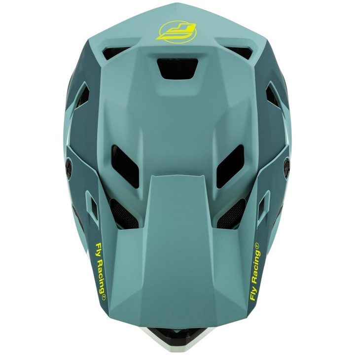 Cykelhjälm Rayce Matt Blå/hi-vis Gul FLY RACING L – bild 3