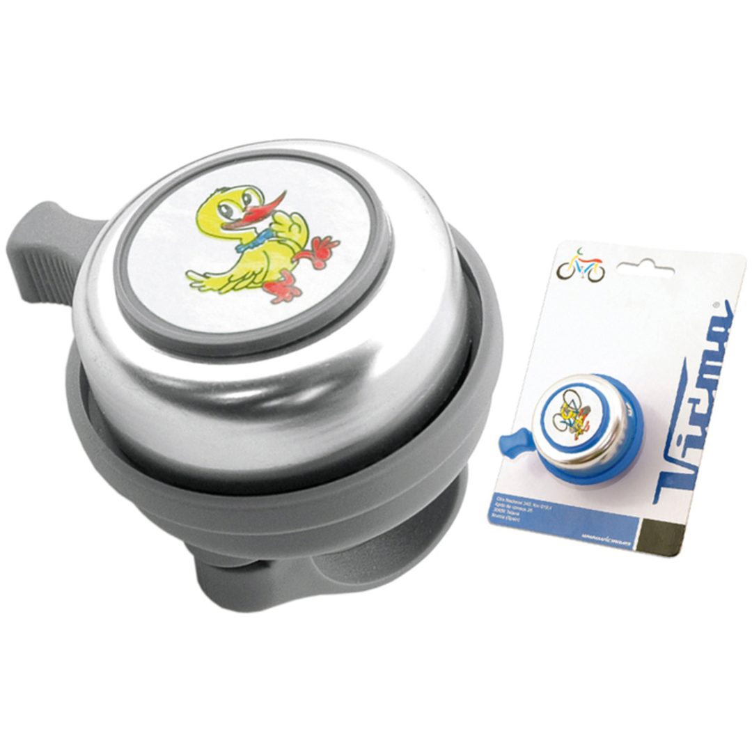 Cykelklocka (ring-ring Ljud) 45mm Silver V BIKE