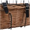 Cykelkorg för hund med dyna 50x45x35 cm naturlig pil vidaXL – miniatyr 9