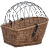 Cykelkorg för pakethållaren med dyna 55x31x36 cm naturlig pil vidaXL – miniatyr 3