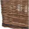 Cykelkorg för pakethållaren med dyna 55x31x36 cm naturlig pil vidaXL – miniatyr 8