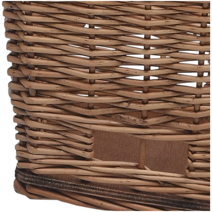 Cykelkorg för pakethållaren med dyna 55x31x36 cm naturlig pil vidaXL – bild 8