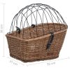Cykelkorg för pakethållaren med dyna 55x31x36 cm naturlig pil vidaXL – miniatyr 10