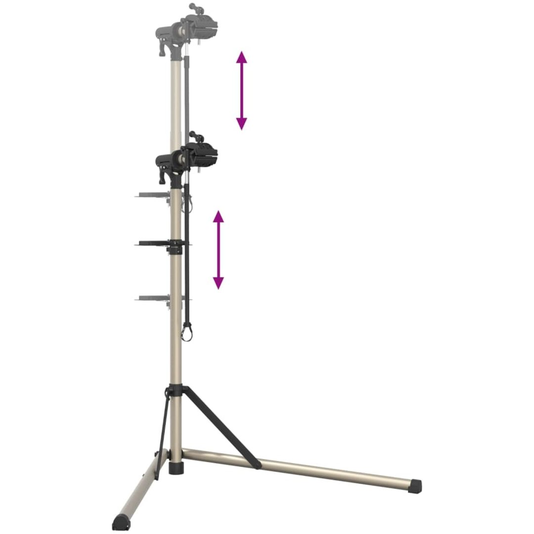 Cykelmonteringsställ hopfällbart 102-160 cm aluminium vidaXL – bild 8