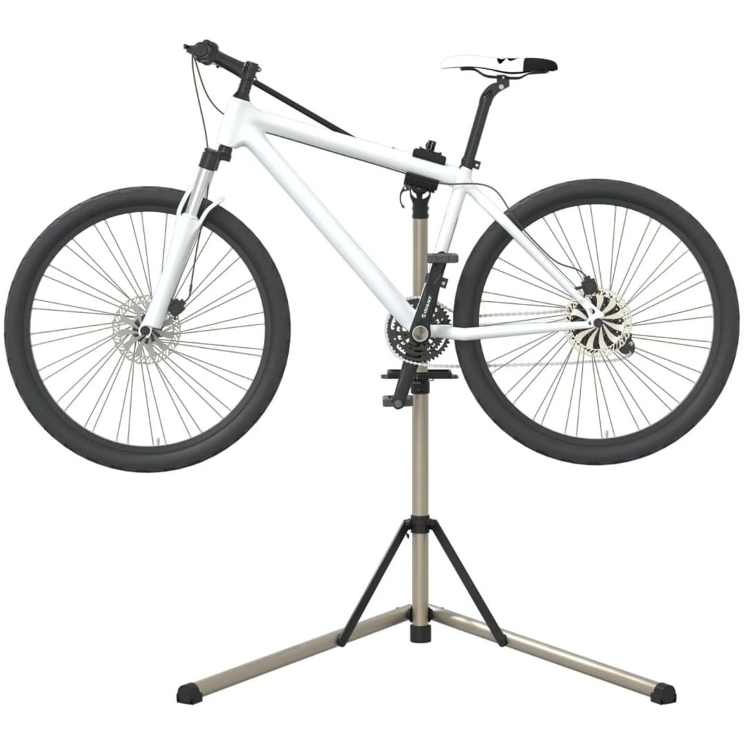 Cykelmonteringsställ hopfällbart 102-160 cm aluminium vidaXL