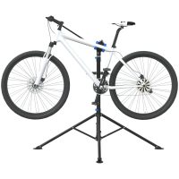 Cykelmonteringsställ hopfällbart 108-188 cm blå stål vidaXL