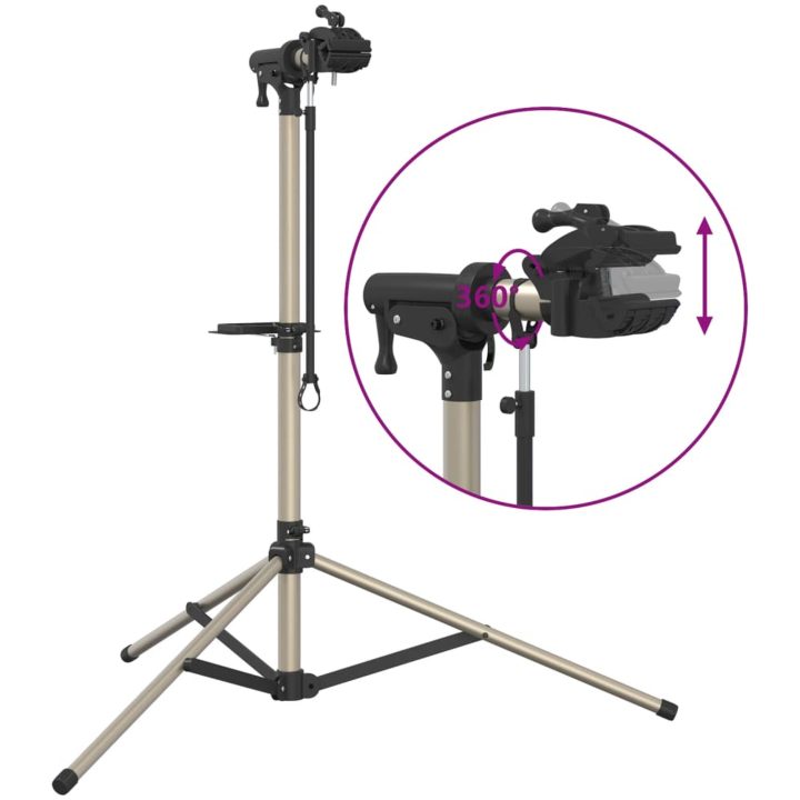Cykelmonteringsställ hopfällbart 120-165 cm aluminium vidaXL – bild 9