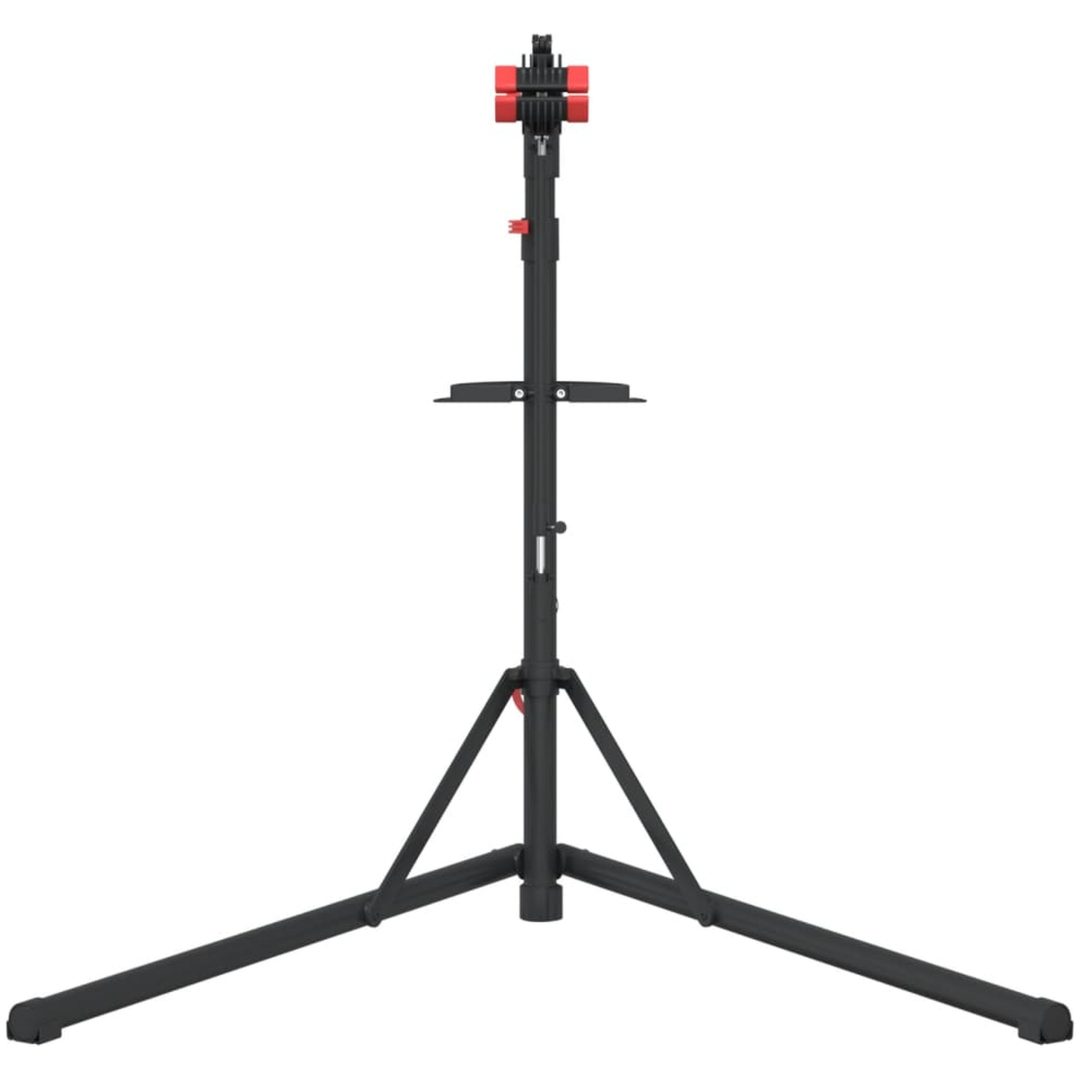 Cykelmonteringsställ hopfällbart 92-152 cm röd stål vidaXL – bild 4