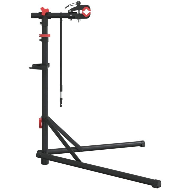 Cykelmonteringsställ hopfällbart 92-152 cm röd stål vidaXL – bild 5