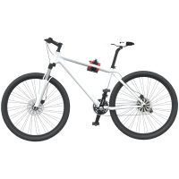 Cykelmonteringsställ väggmonterat vikbart röd och svart stål vidaXL