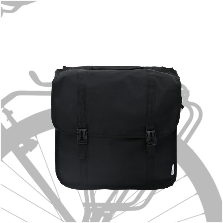 Cykelpåse Dubbelpåsar 48 L Svart vidaXL Medium – bild 2